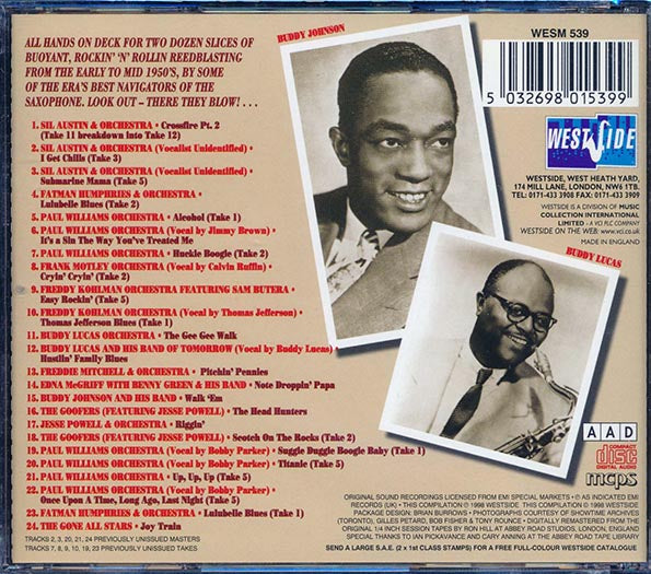 Vuddy Lucas, Sil Austin, Jesse Powell, Etc. - Titanic And 23 Other Unsinkable Sax Blasters From The Jubilee, Josie, Roulette Vaults (CD)