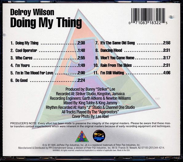 Delroy Wilson - Doing My Thing (CD)