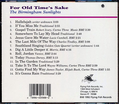 The Birmingham Sunlights - For Old Time's Sake (CD)