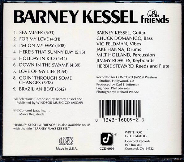 Barney Kessel & Friends - Barney Kessel & Friends (CD)