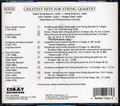 Various - Greatest Hits For String Quartet: Members Of Philharmonia Virtuosi (CD)