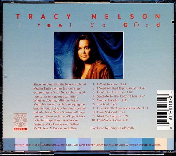 Tracy Nelson - I Feel So Good (CD)
