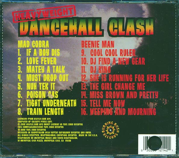Beenie Man, Mad Cobra - Heavyweight Dancehall Clash (CD)