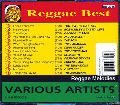 Bob Marley, Jacob Miller, Zap Pow, Toots & The Maytals, Etc. - Reggae Melodies (CD)