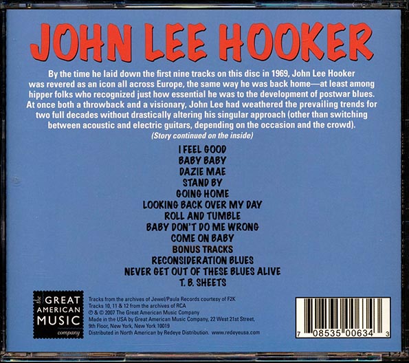 John Lee Hooker - I Feel Good (CD)
