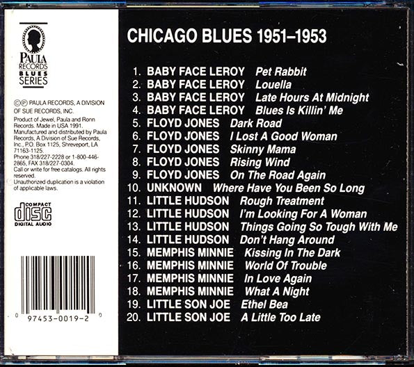 Baby Face Leroy, Floyd Jones, Little Hudson, Memphis Minnie, Little Son Joe - Blues Is Killin' Me (CD)