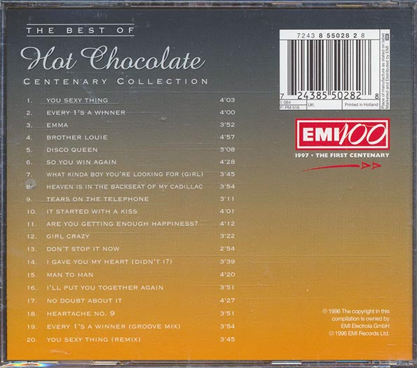 Hot Chocolate - The Best Of Hot Chocolate: Centenary Collection (CD)