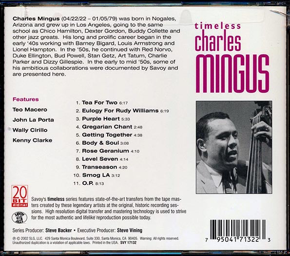 Charles Mingus - Timeless (CD)