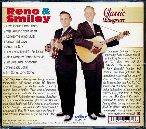 Don Reno & Red Smiley - Classic Bluegrass (CD)