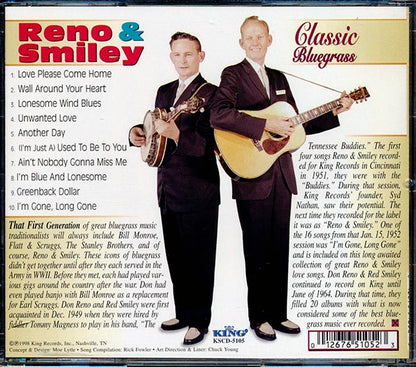 Don Reno & Red Smiley - Classic Bluegrass (CD)