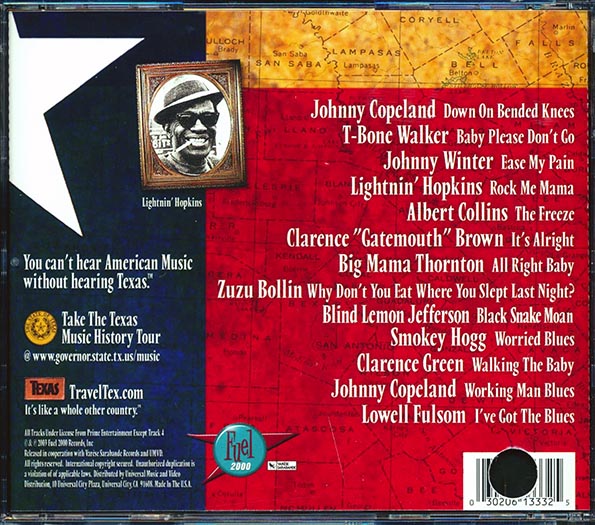 Lightnin' Hopkins, T-Bone Walker, Johnny Copeland, Blind Lemon Jefferson, Etc. - The Blues Came From Texas! (CD)