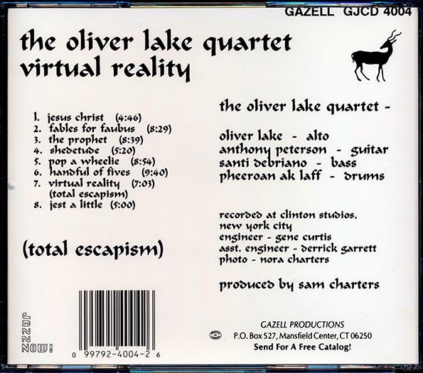 Oliver Lake Quartet - Virtual Reality: Total Escapism (CD)