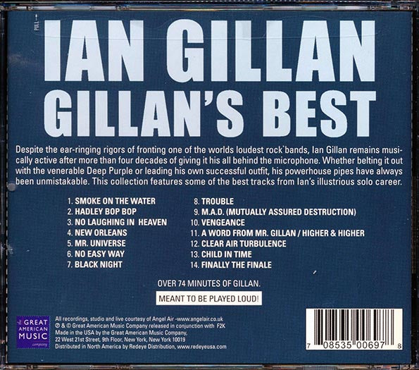 Ian Gillan - Gillan's Best (CD)