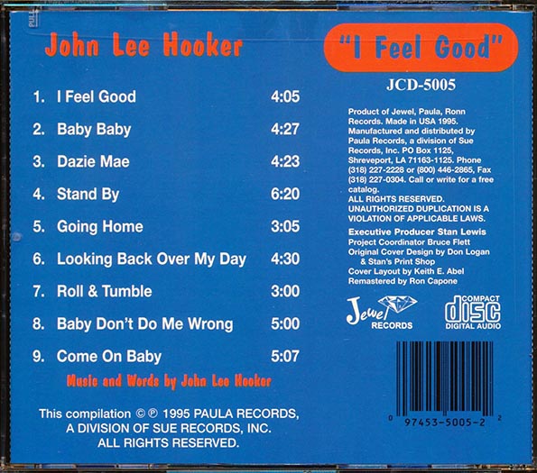 John Lee Hooker - I Feel Good (CD)
