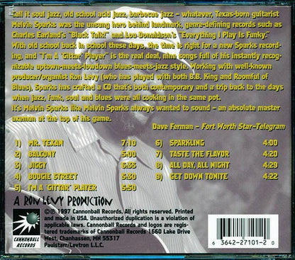 Melvin Sparks - I'm A Gittar Player (CD)