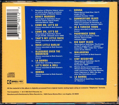 Ritchie Valens - The Ritchie Valens Story: Hits, Unreleased Demos, Photos, And Richie's Story As Told By Producer Bob Keane (CD)