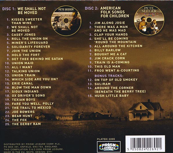 Pete Seeger - We Shall Not Be Moved (40 tracks) (CD)