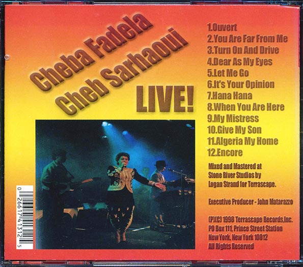 Cheba Fadela - Live! (CD)