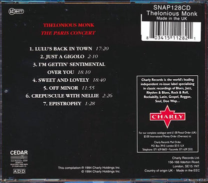 Thelonious Monk - The Paris Concert (CD)