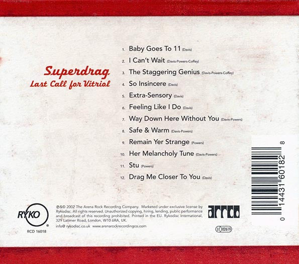 Superdrag - Last Call For Vitriol (CD)