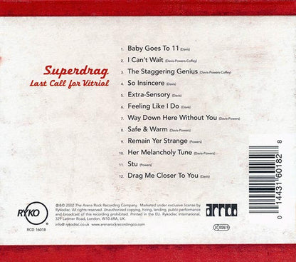 Superdrag - Last Call For Vitriol (CD)