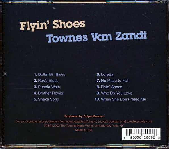 Townes Van Zandt - Flyin' Shoes (CD)