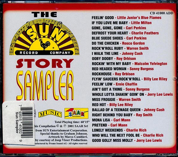 Johnny Cash, Roy Orbison, Rosco Gordon, Jerry Lee Lewis, Sonny Burgess, Etc. - The Sun Story: Sampler (CD)