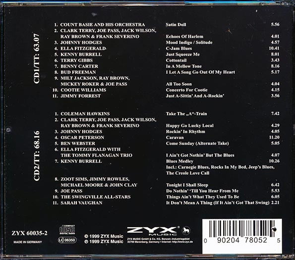 Count Basie, Coleman Hawkins, Ella Fitzgerald, Sarah Vaughan, Etc. - A Tribute To Duke (22 tracks) (2xCD) (CD)