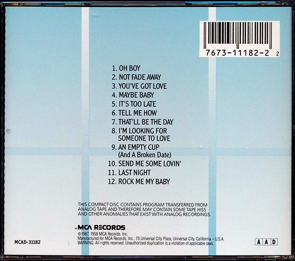 The Crickets - The Chirping Crickets (CD)