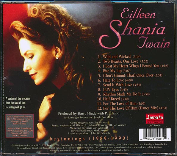 Shania Twain - Beginnings 1989-1990 (CD)