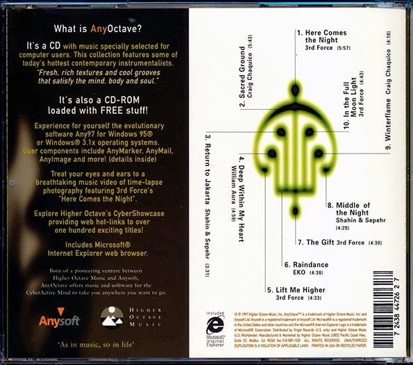 EKO, 3rd Force, William Aura, Etc. - AnyOctave: Music For The Cyberactive Mind (CD)