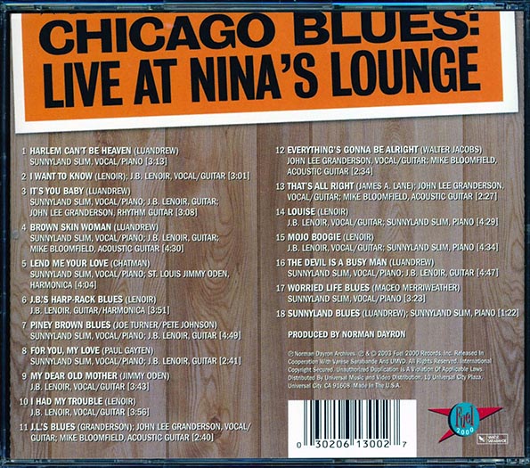JB Lenoir, Sunnyland Slim & Friends - Live In '63 (CD)