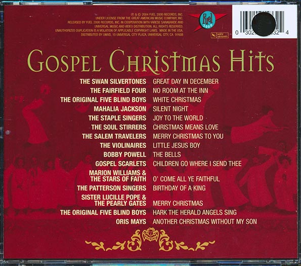 Mahalia Jackson, Soul Stirrers, The Original Five Blind Boys, The Staple Singers, Etc. - Gospel Christmas Hits (CD)