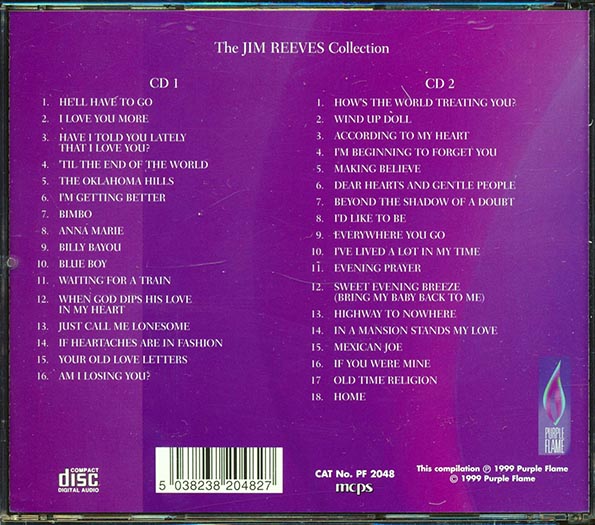 Jim Reeves - The Jim Reeves Collection: Classic Performances (34 tracks) (CD)