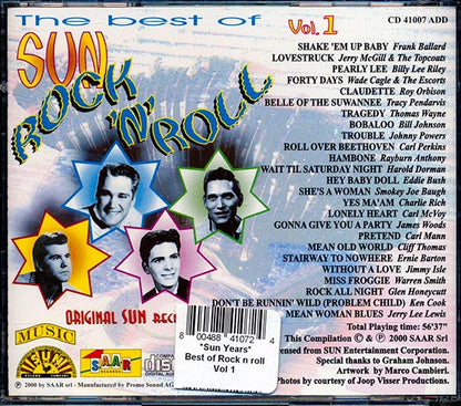 Roy Orbison, Wade Cagle & The Escorts, Frank Ballard, Etc. - The Best Of Sun Rock 'n' Roll Volume 1 (CD)