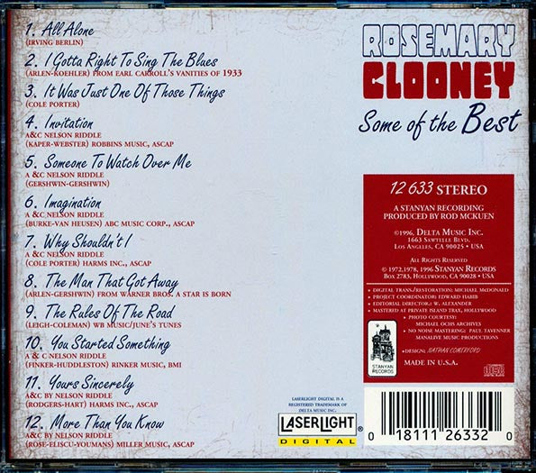 Rosemary Clooney - Some Of The Best (CD)