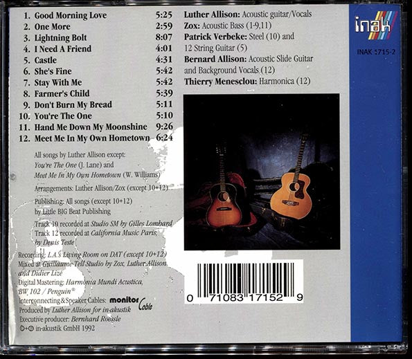Luther Allison - Hand Me Down My Moonshine (CD)