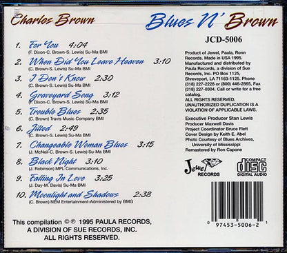 Charles Brown - Blues N' Brown (CD)