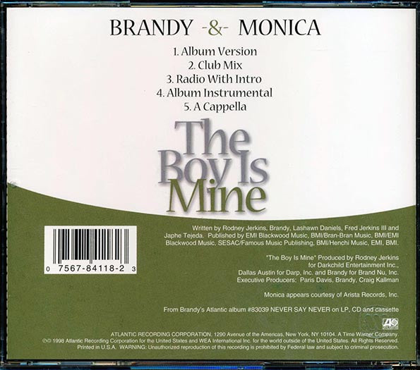 Brandy & Monica - The Boy Is Mine (CD)