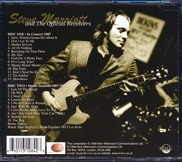 Steve Marriott - Steve Marriott & The Official Receivers (23 tracks) (CD)