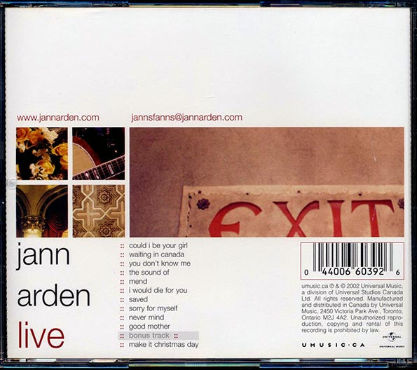 Jann Arden - Live With The Vancouver Symphony Orchestra (CD)