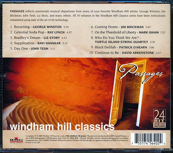 Ravi Shankar, George Winston, Ray Lynch, John Tesh, Etc. - Passages: Windham Hill Classics (CD)
