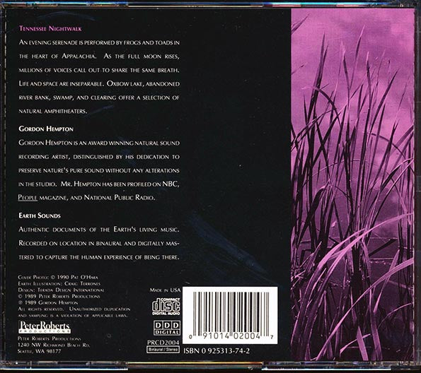 Gordon Hempton - Tennessee Nightwalk (CD)