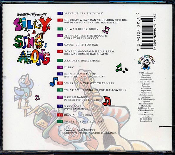 Ronald McDonald - Ronald McDonald Presents Silly Sing-along (CD)
