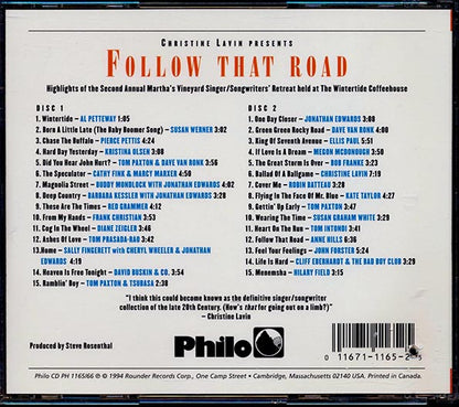 Dave Van Ronk, Anne Hills, Jonathan Edwards, Cliff Eberhardt, Susan Werner, Etc. - Follow That Road: 2nd Annual Vineyard Retreat (30 tracks) (2xCD) (CD)