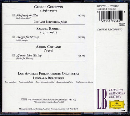 Gershwin, Copland, Barber - Rhapsody In Blue + Appalachian Spring + Adagio: Los Angeles Philharmonic Orchestra (CD)