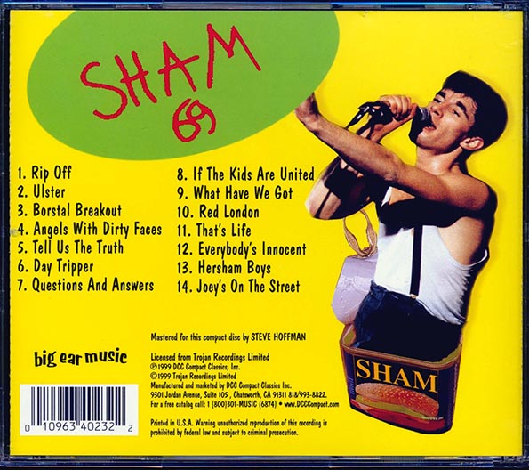 Sham 69 - Green Eggs And Sham: Live (CD)