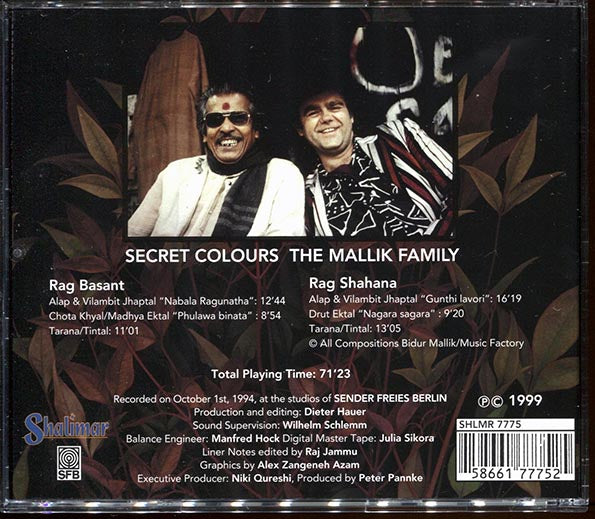 The Mallik Family - Secret Colours (CD)