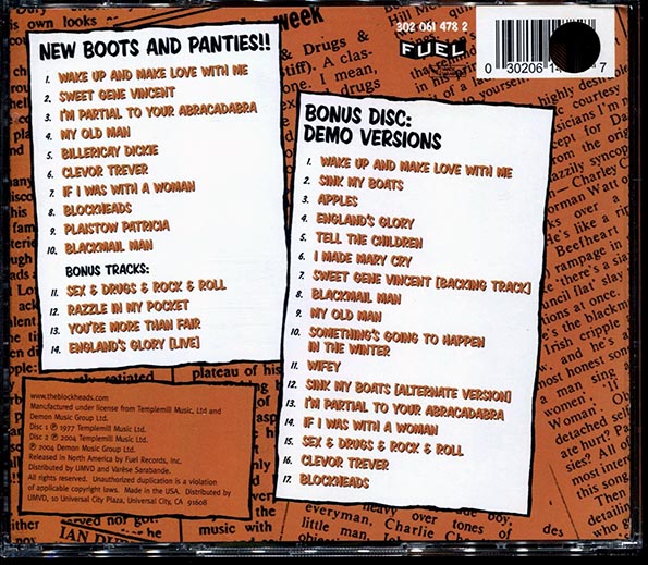 Ian Dury - New Boots And Panties!! (31 tracks) (2xCD) (CD)