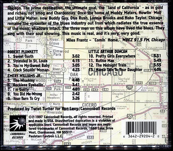 Robert Plunkett, Emery Williams Jr., Little Arthur Duncan - Blues Across America: The Chicago Scene (CD)